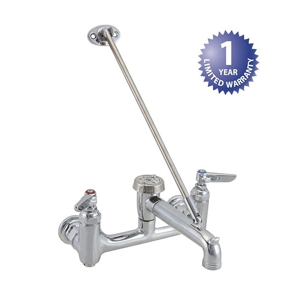 FAUCET 8 WALL MOUNT SERVICE SINK T&S for T&S Brass - Part No B-0665-BSTPMM